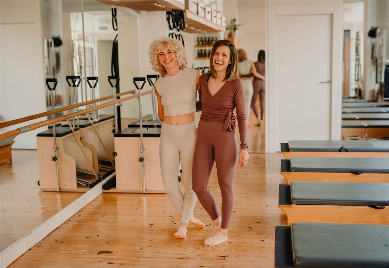 Arantza y María en el estudio de Bodymind
